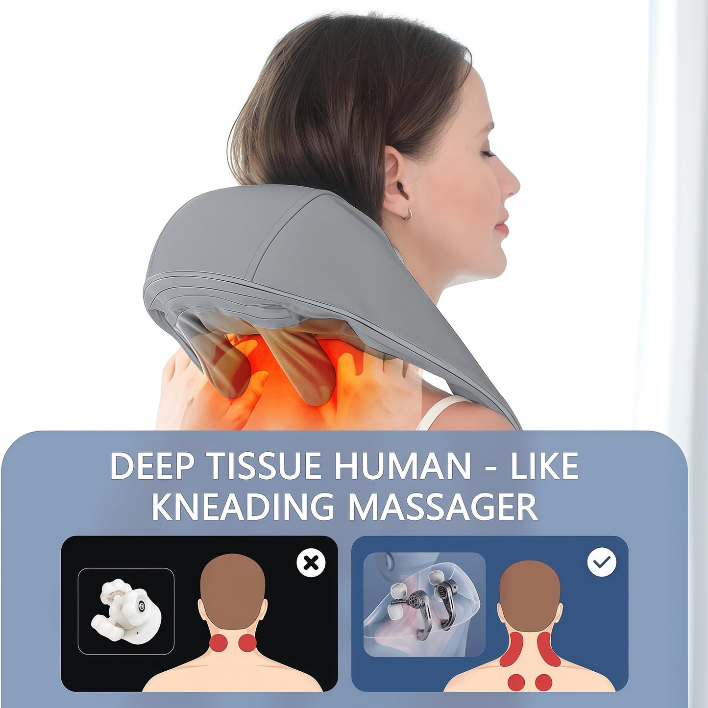 Calmero™ Deep Heat Neck & Shoulder Massager